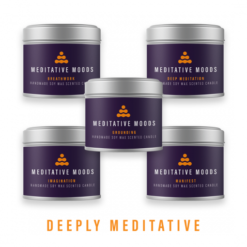 Meditative Moods Deeply Meditative 5 Scented Mood Candle Set