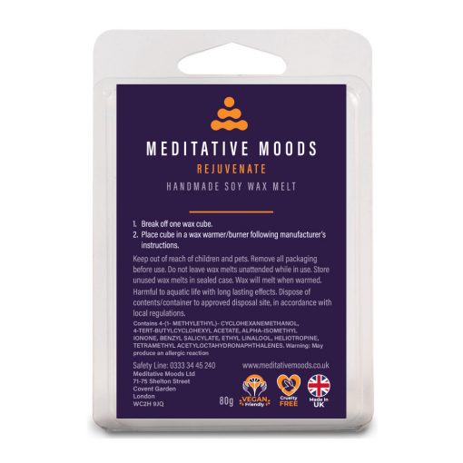 Meditative Moods Soy Wax Mood Melts Rejuvenate 6 Blocks 80g