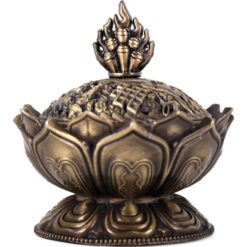 Solid brass incense cone holder