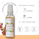Aromafume white sage and sandalwood smudge spray 100ml aroma profile graphic